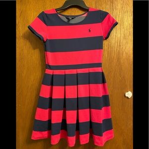 Polo Ralph Lauren pink and blue stripped dress